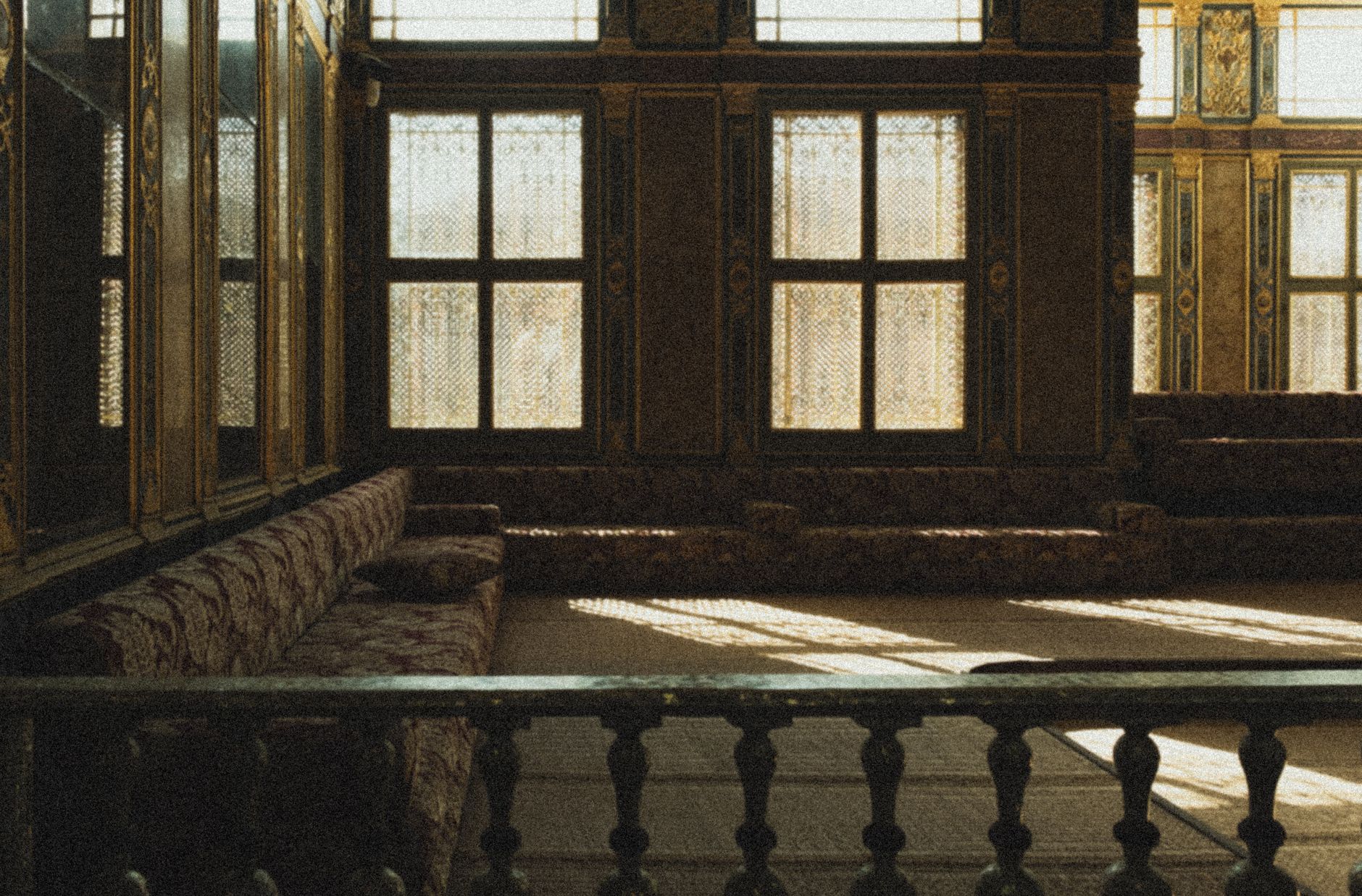 Sunlight in a classic architectural interior