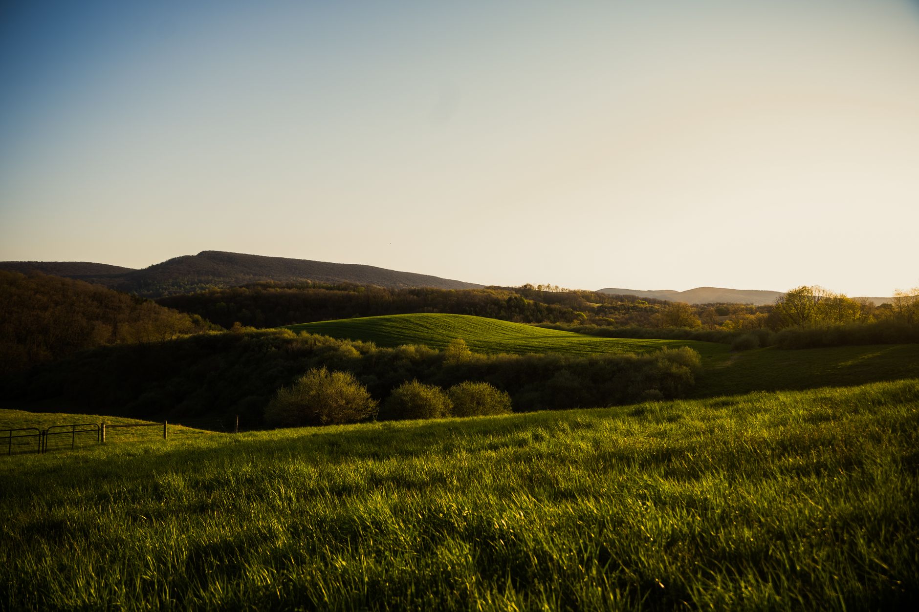 Rolling western Pennsylvania landscape