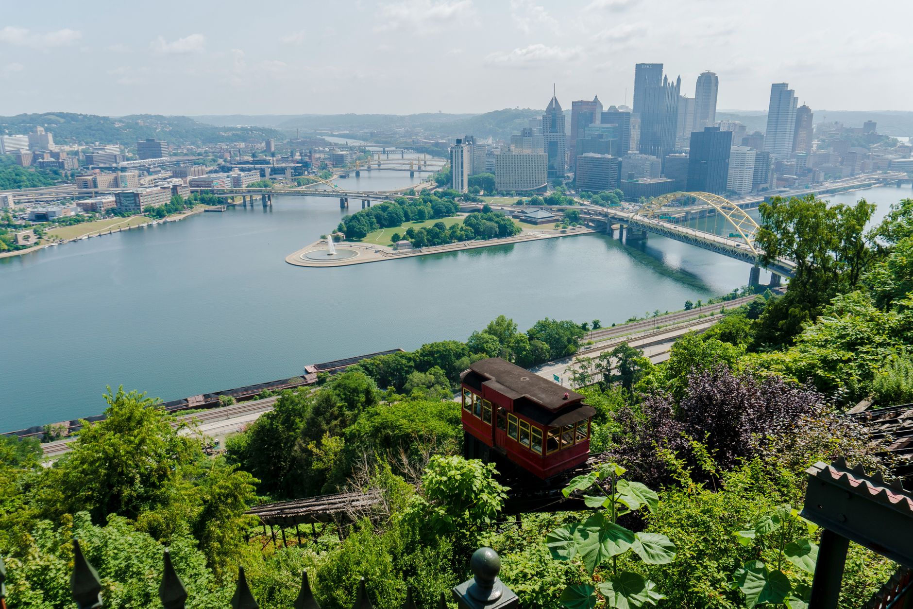 Pittsburgh rivers and skyline in Allegheny County