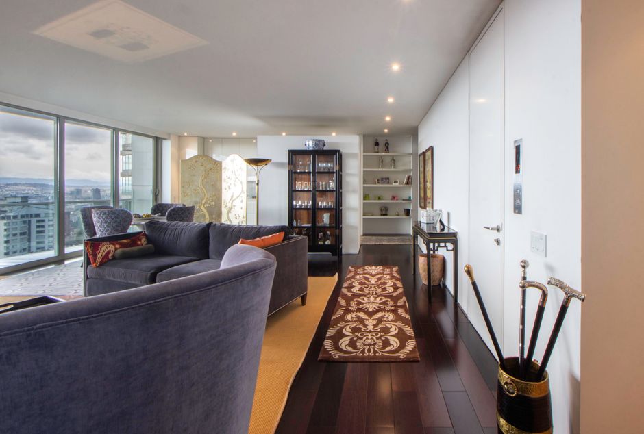 Public Pexels interior with cityscape views