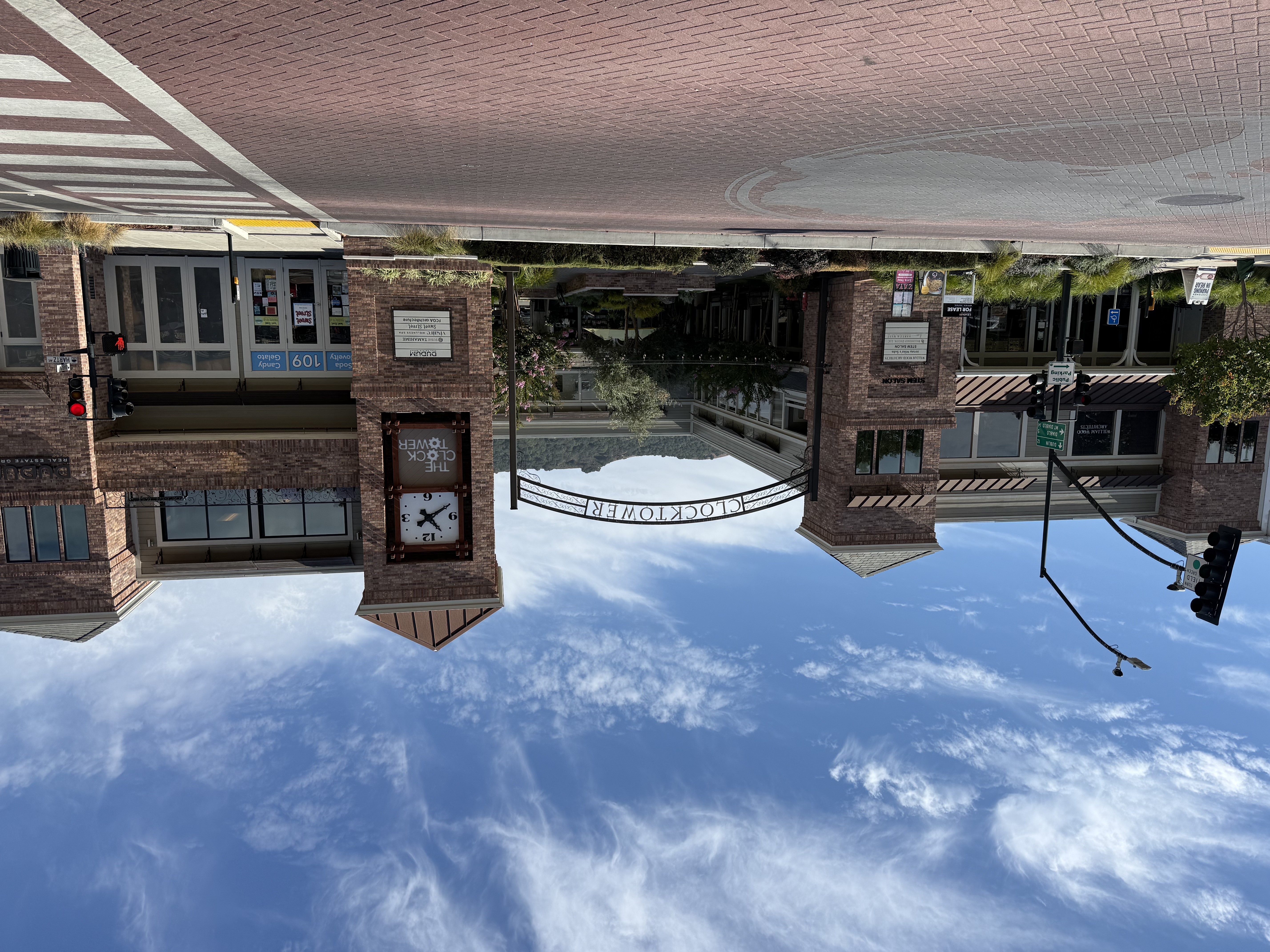 Clocktower plaza in Downtown Danville off of Hartz Ave 