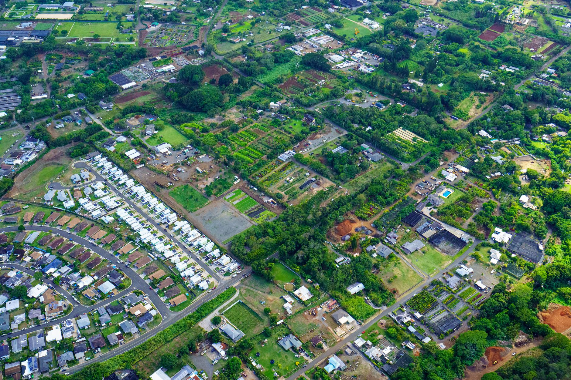 Green residential neighborhoods in central O‘ahu