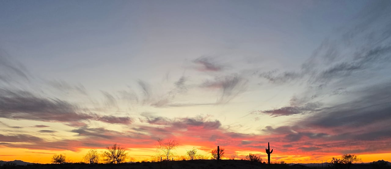 Sunset over Sun City Grand in Surprise, Arizona