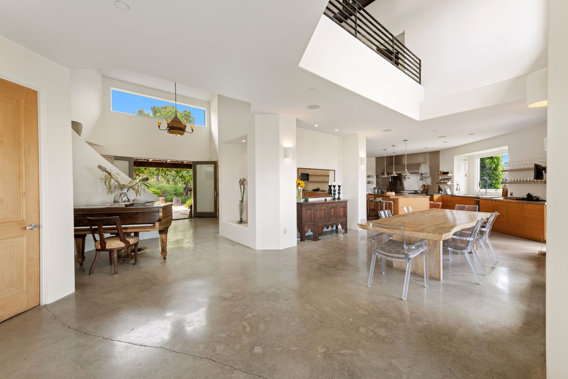Warm, modern residential interior