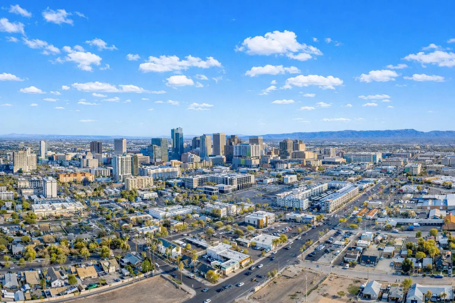 Aerial view of Mesa, Arizona